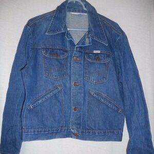 Vintage Wrangler denim Jacket Western Horseman